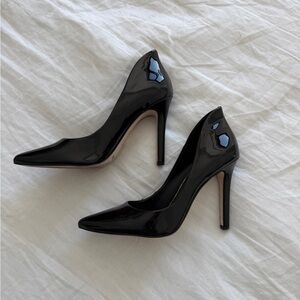 Jessica Simpson Glossy Black Heels